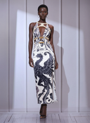 Phoenix Plunge Gown — plunge-neck evening gown by INHAUTECOUTURE, view 6