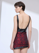Rose Rebellion Mini — asymmetric rose mini dress by INHAUTECOUTURE, view 6