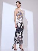 Phoenix Plunge Gown — plunge-neck evening gown by INHAUTECOUTURE, view 11