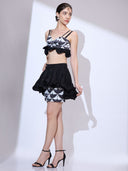 Scallop Noir Co-ord — black scallop-edge co-ord set by INHAUTECOUTURE, view 9