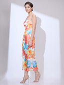 Capri Shell Midi — seashell-print strapless resort midi dress by INHAUTECOUTURE, view 9