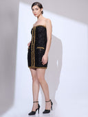 Couture Chain Mini — sequin strapless mini dress with chain detail by INHAUTECOUTURE, view 13