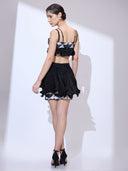 Scallop Noir Co-ord — black scallop-edge co-ord set by INHAUTECOUTURE, view 7