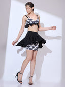 Scallop Noir Co-ord — black scallop-edge co-ord set by INHAUTECOUTURE, view 6