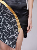 Asymmetrical Canvas Dress — asymmetric party dress by INHAUTECOUTURE, view 8