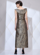 Regal Brocade Set — black and gold paisley brocade co-ord set by INHAUTECOUTURE, view 11
