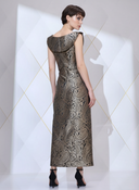 Regal Brocade Set — black and gold paisley brocade co-ord set by INHAUTECOUTURE, view 12