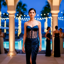 Midnight Siren Gown — black mermaid gown by INHAUTECOUTURE