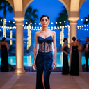 Midnight Siren Gown — black mermaid gown by INHAUTECOUTURE, view 11