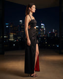 Scarlet Contrast Gown