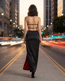Scarlet Contrast Gown