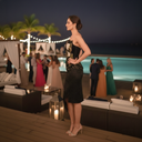 The Midnight Empress — black velvet embroidered strapless gown by INHAUTECOUTURE, view 5