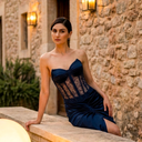 Midnight Siren Gown — black mermaid gown by INHAUTECOUTURE, view 5