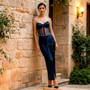 Midnight Siren Gown — black mermaid gown by INHAUTECOUTURE, view 2