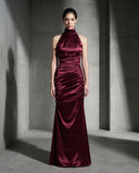 Bordeaux Cowl Gown
