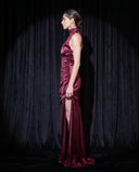 Bordeaux Cowl Gown