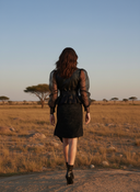 Organza Rogue Jacket — organza and leather biker jacket by INHAUTECOUTURE, view 10
