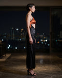 Liquid Onyx Cowl Neck Gown