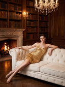 Midas Gold Ruffle Mini — INHAUTECOUTURE