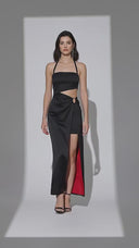 Scarlet Contrast Gown