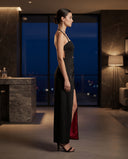 Scarlet Contrast Gown